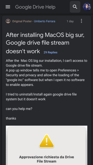 google drive for mac does that work
